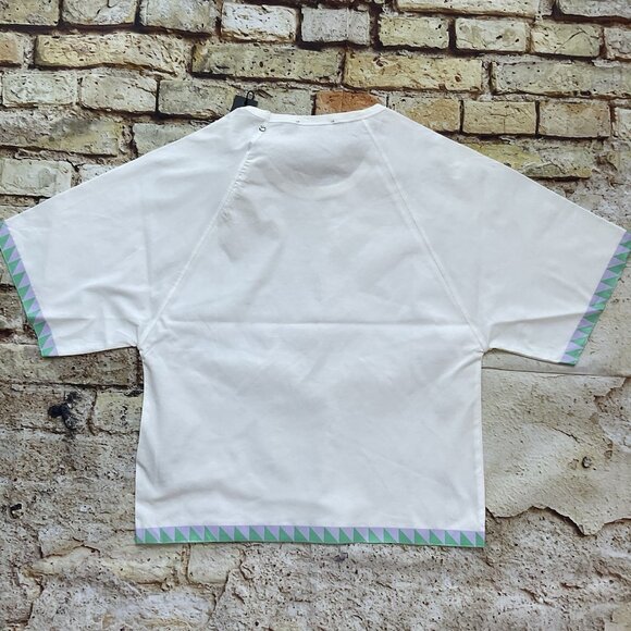 $78 Diesel Women’s T-Bren Short A T-Shirt Loose Oversized Fit Size 2XS - Picture 10 of 13